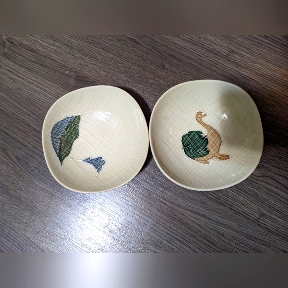 Vintage shallow bowls set from Japan - Picture 1 of 5